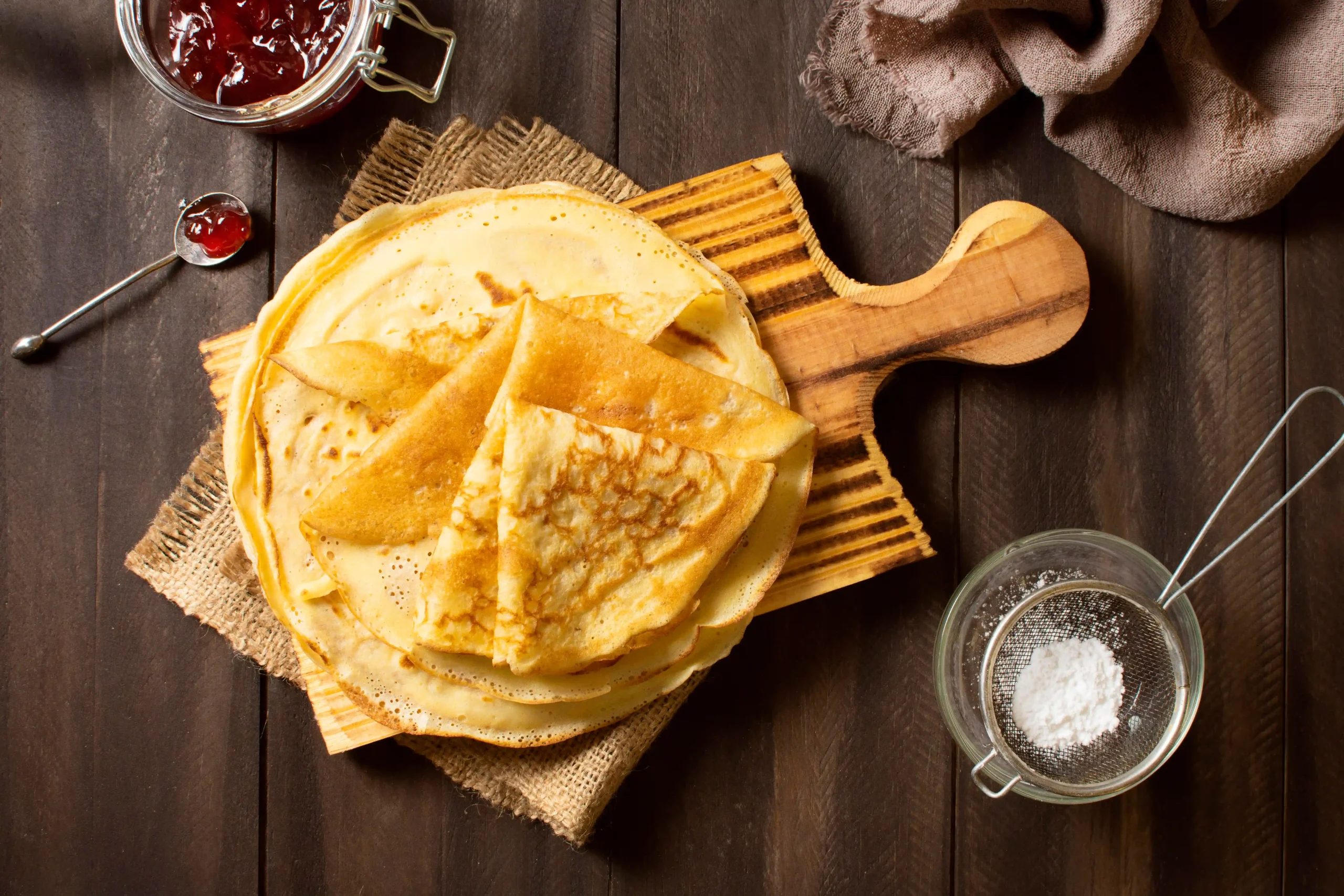 Crêpes de pain sec